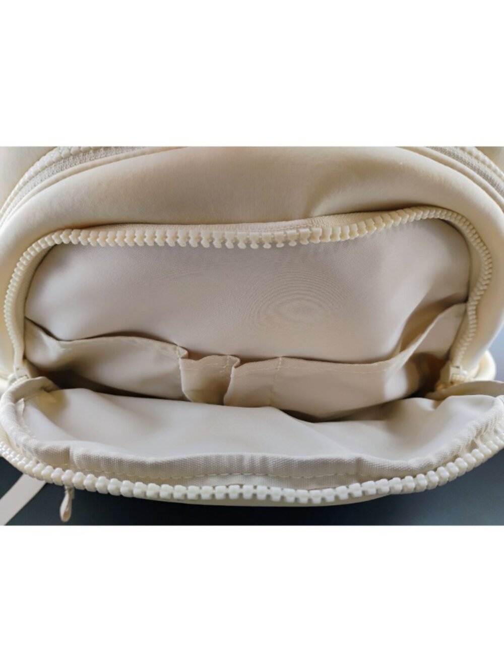 Soft Beige All In Motion Backpack W/ Multiple Compartments & Tags - Picture 6 of 10